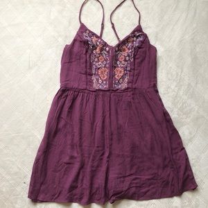 Floral Embroidery Romper